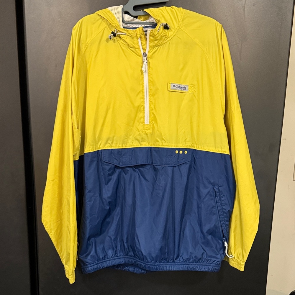 Columbia Two-Tone Yellow and Blue Jacket